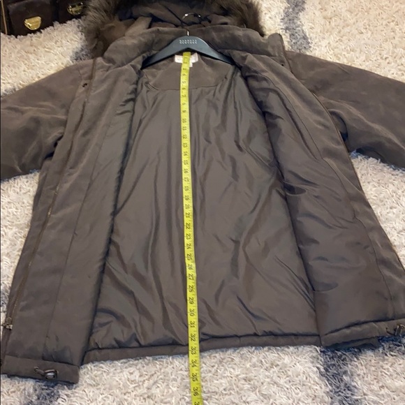 Fox fur trim thermal winter coat - Picture 8 of 13